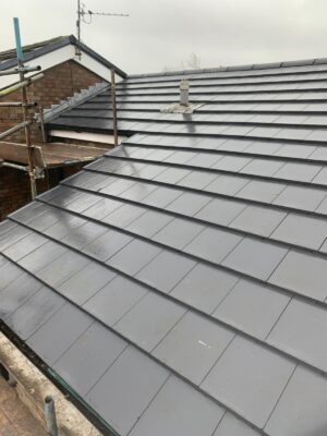Roofers in Bedford carrying out roofing work