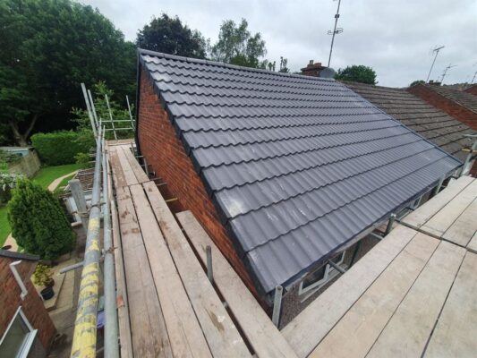 Storm damage roof repairs in Thrapston
